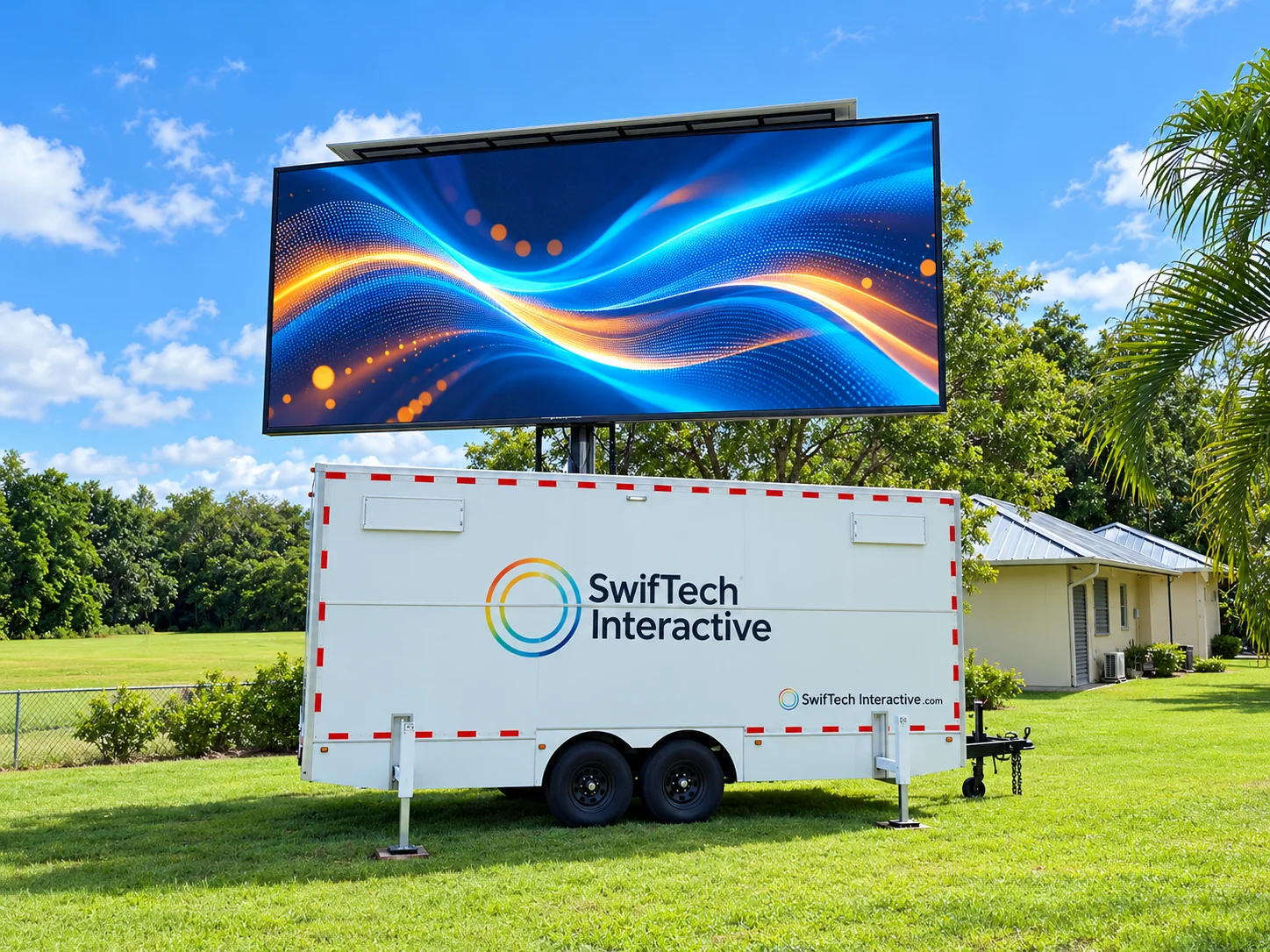 Tráiler con pantalla LED de SwiftTech Interactive